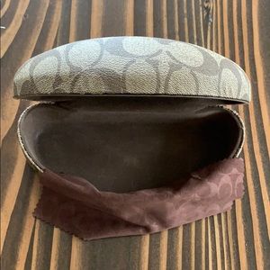 Brown coach sunglasses case